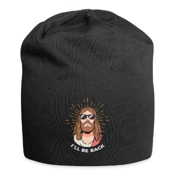 Jesus I'll be back Resurrection Jesus Christ - Jersey Beanie - black - Front