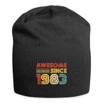 40th Birthday Awesome Since 1983 40 Years Old - Jersey Beanie - black - Front