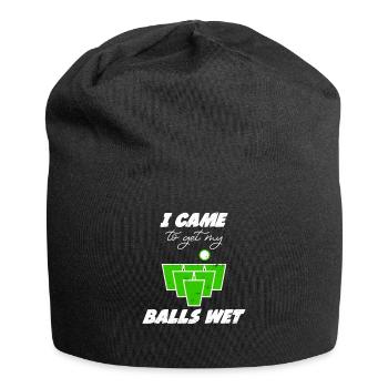 Beer Pong Bälle came to get my balls wet Bier Pong - Jersey Beanie - black - Front