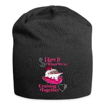 Cruising Together Kreuzfahrt Urlaub Spring Break - Jersey-Beanie - Schwarz - Vorne