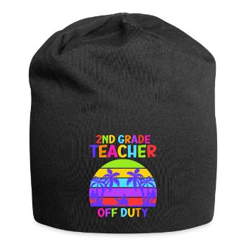 Zweite Klasse Klassenlehrer auf Ferien Lehrer - Jersey-Beanie - Schwarz - Vorne