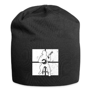 Banjo Banjo joueur Banjoïste - Bonnet en jersey - noir - Devant