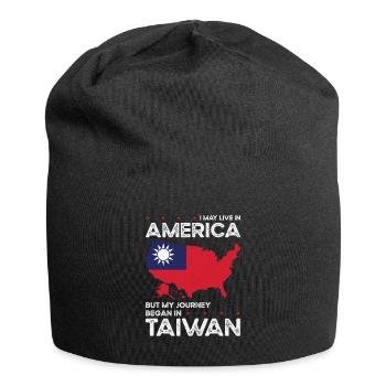 Born Taiwanese Taiwan American USA Citizenship - Jersey Beanie - black - Front