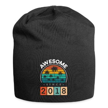 2018 Anniversaire Naissance Année de naissance Millésime - Bonnet en jersey - noir - Devant