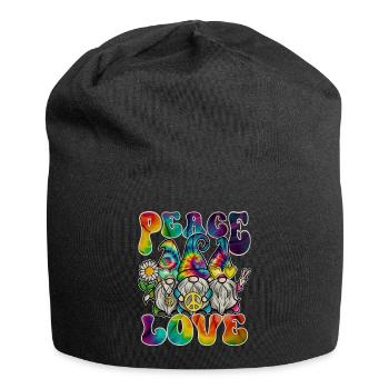 Hippie Gnomes Peace Tie Dye - Jersey-Beanie - Schwarz - Vorne