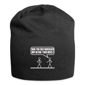 Drôle de figurine de bâton - Bonnet en jersey - noir - Devant