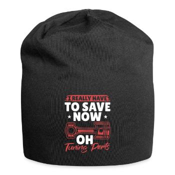 OH! Tuningteile Mechaniker Oldtimer Bastler Tuning - Jersey-Beanie - Schwarz - Vorne