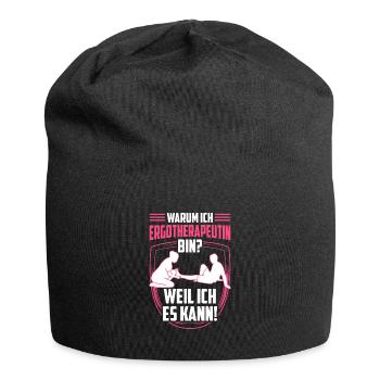 Ergotherapeutin weil ich kann Ergotherapie - Jersey-Beanie - Schwarz - Vorne