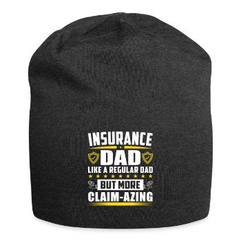 Funny Insurance Sales Representative - Jersey Beanie - charcoal grey - Front