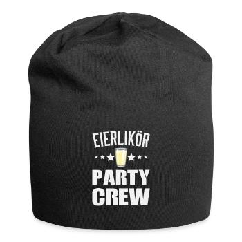 Eierlikör Party Crew Saufen Party - Jersey-Beanie - Schwarz - Vorne