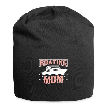 Boating Mother Yacht Ship Boating Boat - Jersey Beanie - black - Front