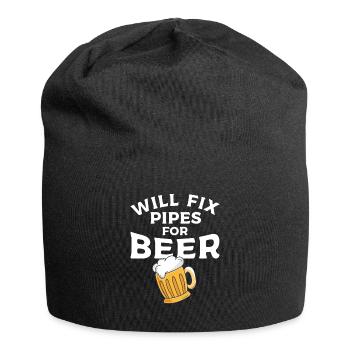 Repariert Rohre für Bierklempner Klempner Klempner - Jersey-Beanie - Schwarz - Vorne
