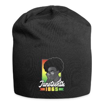 Juneteenth 1865 African American Black Afrika - Jersey-Beanie - Schwarz - Vorne