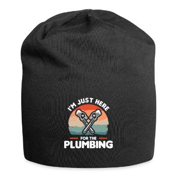 Je suis juste ici pour les plombiers plombiers de plomberie - Bonnet en jersey - noir - Devant