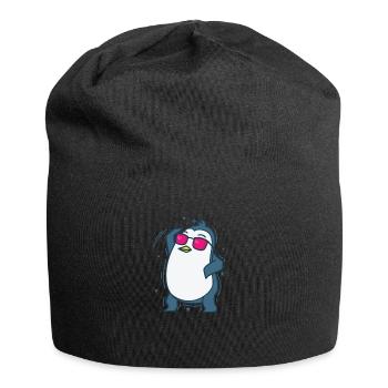 Penguin dancing Antarctica bird - Jersey Beanie - black - Front
