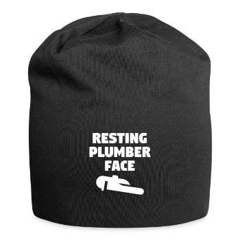 Ruhender Klempner Gesicht Klempner Klempner - Jersey-Beanie - Schwarz - Vorne