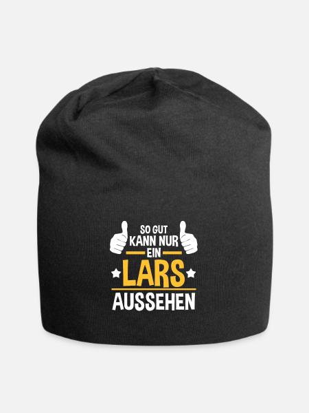 Lars - Jersey-Beanie - Schwarz