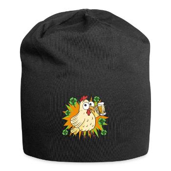 Poulet de la Saint-Patrick - Bonnet en jersey - noir - Devant