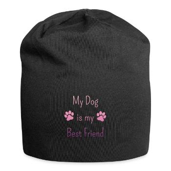 My Dog is my Best Friend - Hundebesitzer - Jersey-Beanie - Schwarz - Vorne