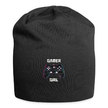 Gamer Girl Cute Gaming Tea for Girls - Jersey Beanie - black - Front
