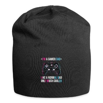 C’est drôle que je sois un père joueur Fête des pères - Bonnet en jersey - noir - Devant