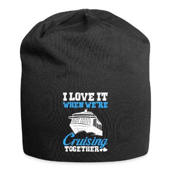 Cruising together Kreuzfahrt Urlaub Spring Break - Jersey-Beanie - Schwarz - Vorne