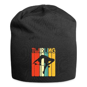 Tambourstab swirling - Jersey Beanie - black - Front
