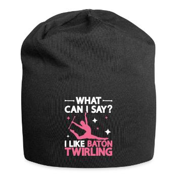 Tambourstab swirling - Jersey Beanie - black - Front