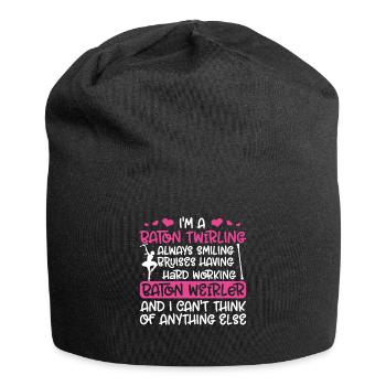 Tambourstab swirling - Jersey Beanie - black - Front