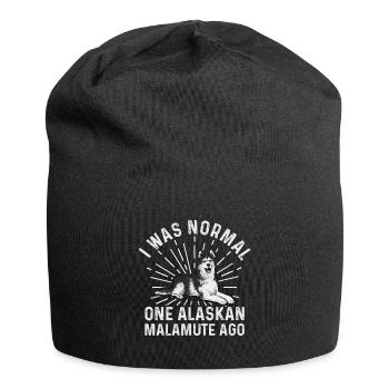 Alaskan Malamute Dog - Jersey Beanie - black - Front