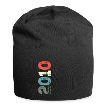 Since 2010 Year 2010 Retro 2010 Vintage 2010 - Jersey Beanie - black - Front