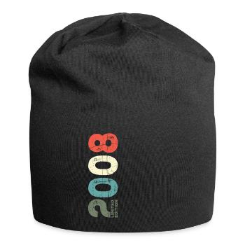 Since 2008 Year 2008 Retro 2008 Vintage 2008 - Jersey Beanie - black - Front