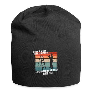 Artisans d’idées cadeaux DIY - Bonnet en jersey - noir - Devant