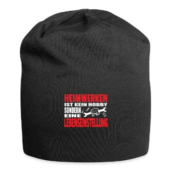Artisans d’idées cadeaux DIY - Bonnet en jersey - noir - Devant