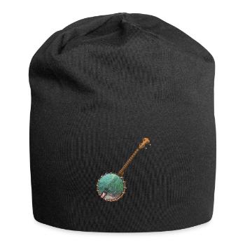 Banjo Shirts For Men Bluegrass Appalachia Folk - Jersey Beanie - black - Front