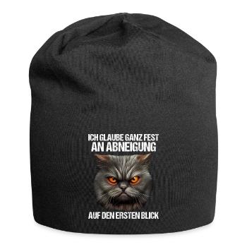 Katze Kätzchen Katzenhalter Katzen Sarkasmus - Jersey-Beanie - Schwarz - Vorne