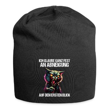Katze Kätzchen Katzenhalter Katzen Sarkasmus - Jersey-Beanie - Schwarz - Vorne