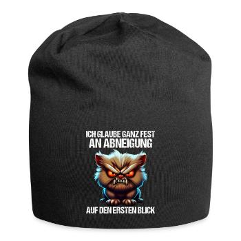 Katze Kätzchen Katzenhalter Katzen Sarkasmus - Jersey-Beanie - Schwarz - Vorne