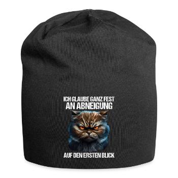 Katze Kätzchen Katzenhalter Katzen Sarkasmus - Jersey-Beanie - Schwarz - Vorne