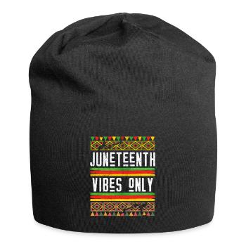 Nur Juneteenth Vibes 1865 African American Black - Jersey-Beanie - Schwarz - Vorne