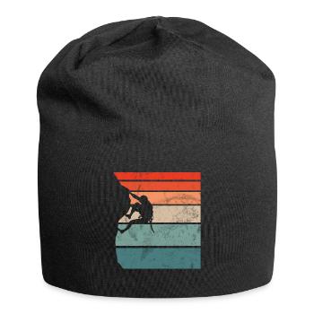 Free Climbing Bergsteiger & Bouldern Freeclimbing - Jersey-Beanie - Schwarz - Vorne