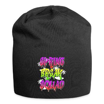 Spring Break Squad Sommerferien Spring Break - Jersey-Beanie - Schwarz - Vorne
