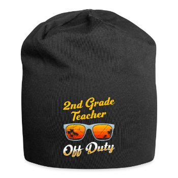 Professeur de classe de deuxième classe en congé Professeur de vacances - Bonnet en jersey - noir - Devant