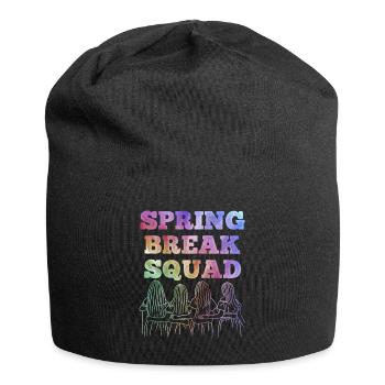 Spring Break Squad Sommerferien Spring Break - Jersey-Beanie - Schwarz - Vorne