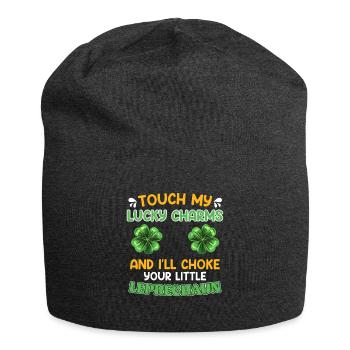 Lustiger St. Patrick’s Day Spruch Lucky Charms - Jersey-Beanie - Anthrazit - Vorne