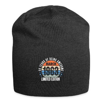 März 1963 - Jersey-Beanie - Anthrazit - Vorne