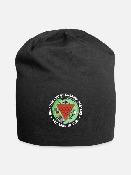 Snooker-Spieler Snooker Jahrgang 1956 Geburtstag - Jersey-Beanie - Schwarz