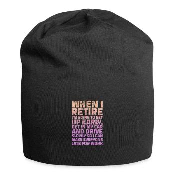 Retirement - Jersey Beanie - black - Front