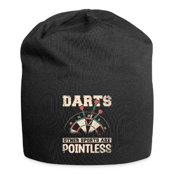Darts other sports are pointless - Jersey Beanie - black - Front