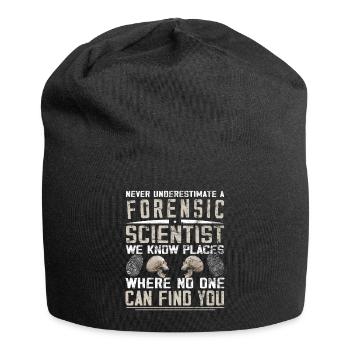 Kriminologe - Forensische Wissenschaft - Jersey-Beanie - Schwarz - Vorne